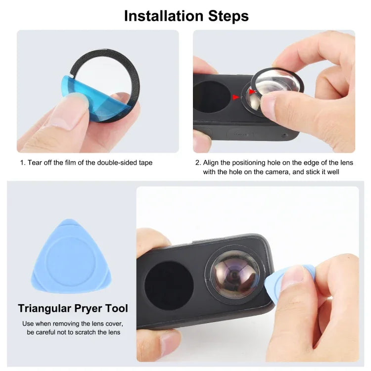 Ốp Bảo Vệ Ống Kính PC PULUZ Cho Insta360 One X2, Bảo Vệ Ống Kính Cho Insta360 ONE X2