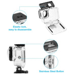 Ốp Bảo Vệ Chống Nước PULUZ 40m Có Khóa Gắn Cơ Bản & Vít Cho GoPro HERO12 Black /11 Black /11 Black Mini /10 Black /9 Black Max Lens Mod, Dành Cho GoPro Hero11 Black / HERO10 Black
