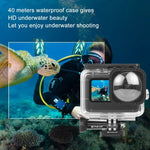 Ốp Bảo Vệ Chống Nước PULUZ 40m Có Khóa Gắn Cơ Bản & Vít Cho GoPro HERO12 Black /11 Black /11 Black Mini /10 Black /9 Black Max Lens Mod, Dành Cho GoPro Hero11 Black / HERO10 Black