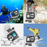 Ốp Bảo Vệ Chống Nước PULUZ 40m Có Khóa Gắn Cơ Bản & Vít Cho GoPro HERO12 Black /11 Black /11 Black Mini /10 Black /9 Black Max Lens Mod, Dành Cho GoPro Hero11 Black / HERO10 Black