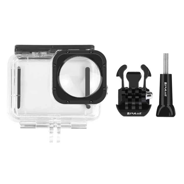 Ốp Bảo Vệ Chống Nước PULUZ 40m Có Khóa Gắn Cơ Bản & Vít Cho GoPro HERO12 Black /11 Black /11 Black Mini /10 Black /9 Black Max Lens Mod, Dành Cho GoPro Hero11 Black / HERO10 Black