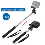 Gậy Selfie Cầm Tay Kéo Dài PULUZ Cho GoPro, Insta360, DJI Và Các Máy Quay Hành Động Khác, Chiều Dài: 22.5-80cm, Chiều Dài: 22.5-100cm