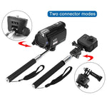 Gậy Selfie Cầm Tay Kéo Dài PULUZ Cho GoPro, Insta360, DJI Và Các Máy Quay Hành Động Khác, Chiều Dài: 22.5-80cm, Chiều Dài: 22.5-100cm