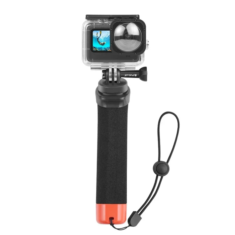 Tay Cầm Bọt Nổi PULUZ Có Dây Đeo & Đế Tháo Nhanh Cho GoPro, Insta360, DJI Và Các Máy Quay Hành Động Khác, Tay Cầm Bọt Nổi