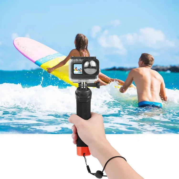Tay Cầm Bọt Nổi PULUZ Có Dây Đeo & Đế Tháo Nhanh Cho GoPro, Insta360, DJI Và Các Máy Quay Hành Động Khác, Tay Cầm Bọt Nổi