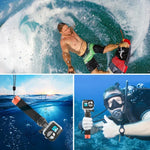 Tay Cầm Bọt Nổi PULUZ Có Dây Đeo & Đế Tháo Nhanh Cho GoPro, Insta360, DJI Và Các Máy Quay Hành Động Khác, Tay Cầm Bọt Nổi