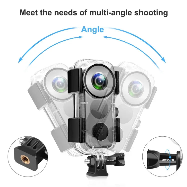 Hộp chống nước dưới nước PULUZ 30m cho Insta360 ONE X2, hộp chống nước cho Insta360 ONE X2