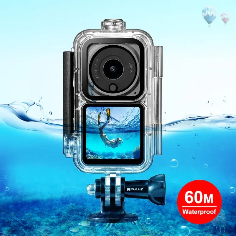 Hộp chống nước lặn PULUZ 60m cho camera DJI Action 2 / bộ combo Action 2 Power / bộ combo Action 2 màn hình kép, hộp lặn