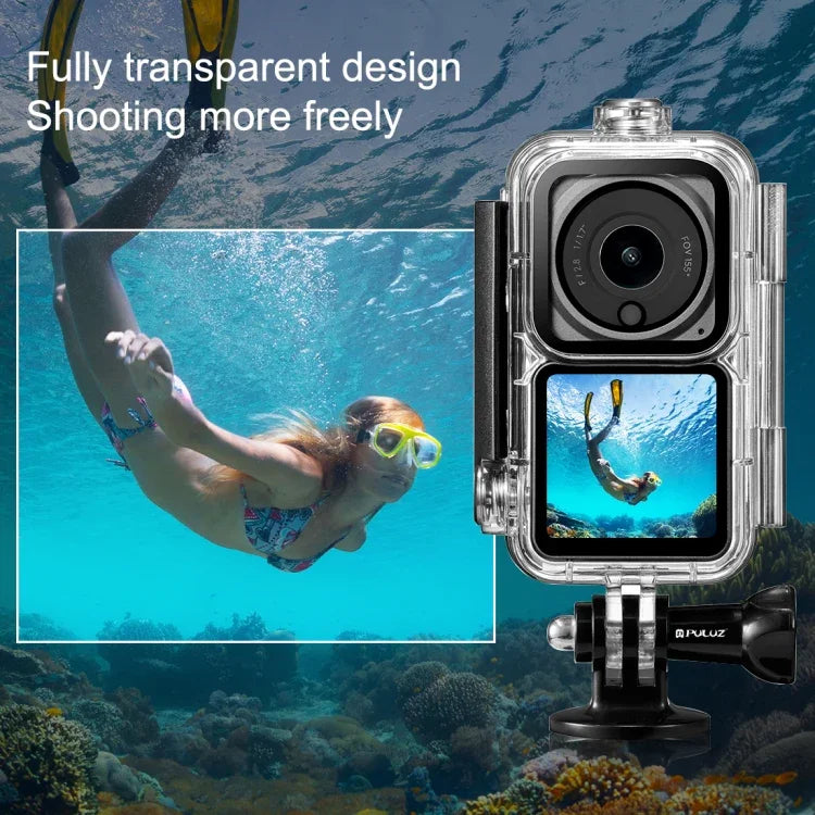 Hộp chống nước lặn PULUZ 60m cho camera DJI Action 2 / bộ combo Action 2 Power / bộ combo Action 2 màn hình kép, hộp lặn