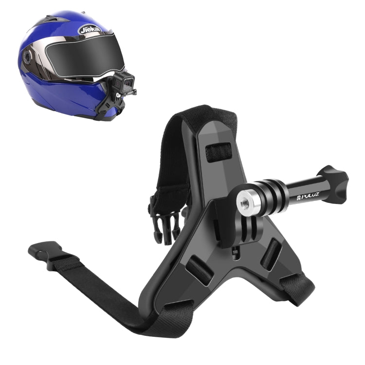 Dây đeo cằm mũ bảo hiểm xe máy PULUZ cho GoPro, DJI Osmo Action và các loại camera hành động khác, Dây đeo cằm mũ bảo hiểm (Đen), Dây đeo cằm mũ bảo hiểm (Cam), Dây đeo cằm mũ bảo hiểm (Xanh dương)