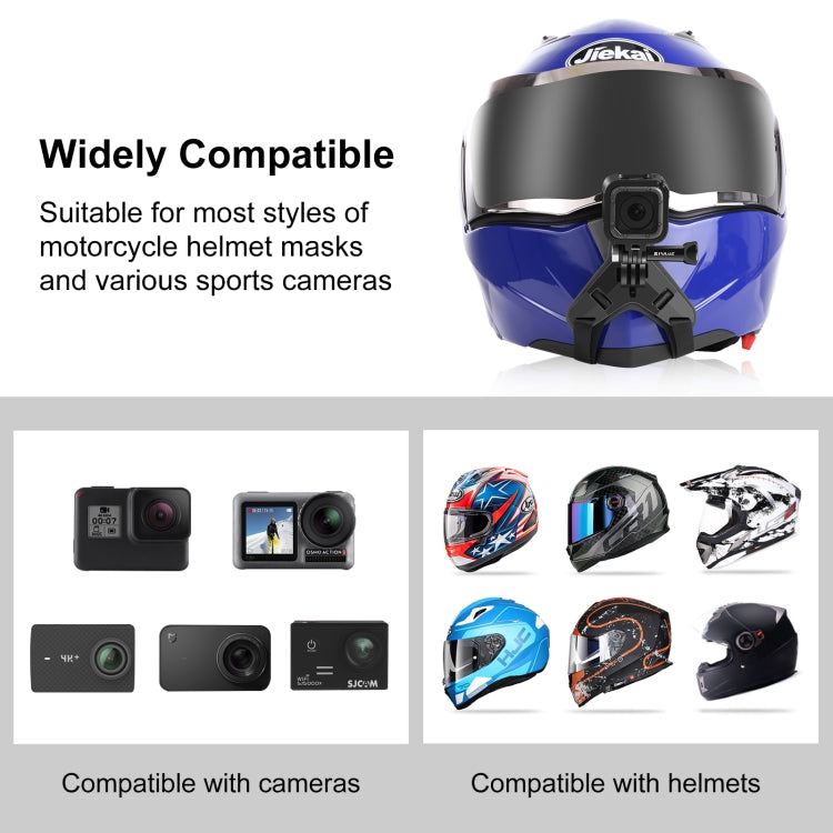 Dây đeo cằm mũ bảo hiểm xe máy PULUZ cho GoPro, DJI Osmo Action và các loại camera hành động khác, Dây đeo cằm mũ bảo hiểm (Đen), Dây đeo cằm mũ bảo hiểm (Cam), Dây đeo cằm mũ bảo hiểm (Xanh dương)