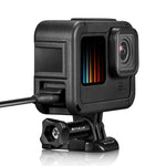 Khung gắn PA có thể sạc PULUZ với khe đế Cold Shoe cho GoPro HERO13 Black /12 Black /11 Black /11 Black Mini /10 Black /9 Black, Khung gắn PA có thể sạc