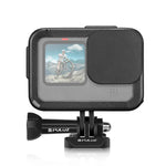 Khung gắn PA có thể sạc PULUZ với khe đế Cold Shoe cho GoPro HERO13 Black /12 Black /11 Black /11 Black Mini /10 Black /9 Black, Khung gắn PA có thể sạc
