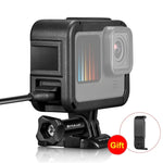 Khung mở rộng PA PULUZ với nắp che giao diện bên cho GoPro HERO12 Black /11 Black /10 Black /9 Black, Khung PA có nắp bên