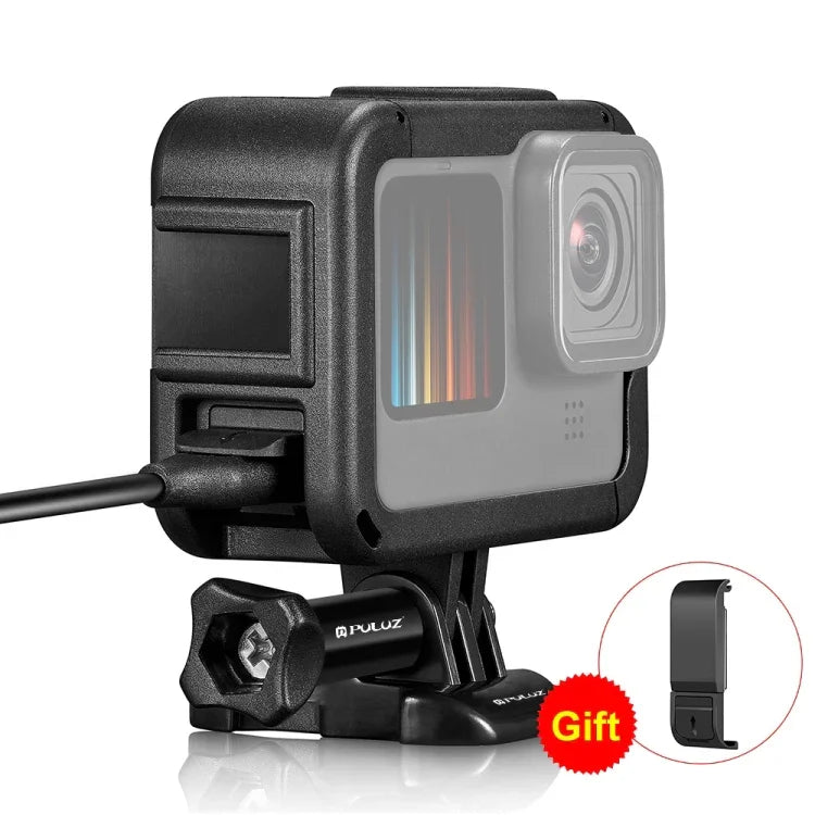 Khung mở rộng PA PULUZ với nắp che giao diện bên cho GoPro HERO12 Black /11 Black /10 Black /9 Black, Khung PA có nắp bên