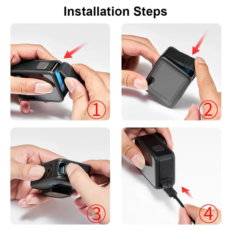 Khung mở rộng PA PULUZ với nắp che giao diện bên cho GoPro HERO12 Black /11 Black /10 Black /9 Black, Khung PA có nắp bên