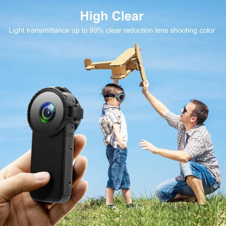 Kính bảo vệ ống kính nâng cấp PULUZ cho Insta360 One X2, Kính bảo vệ ống kính cho Insta360 ONE X2