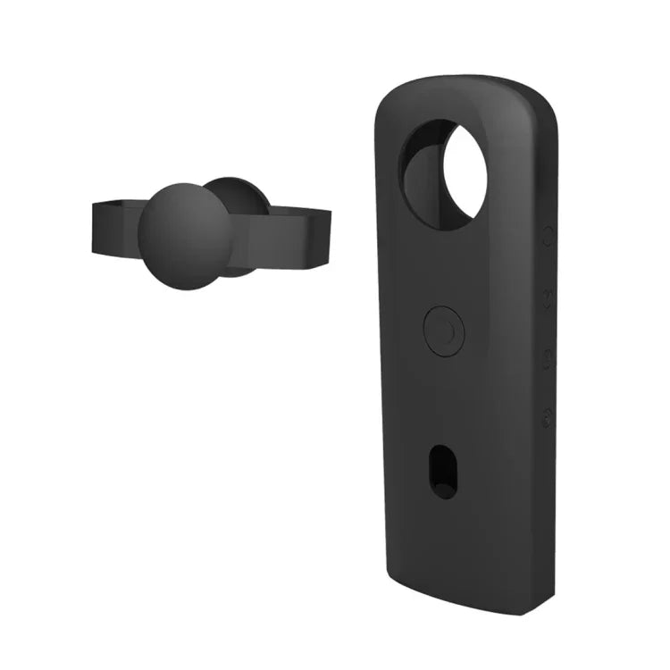 Ốp bảo vệ silicone PULUZ có nắp ống kính cho máy ảnh toàn cảnh Ricoh Theta SC2 360, Ốp silicone cho Ricoh Theta SC2 (Đen)