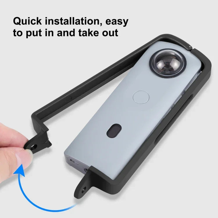 Khung bảo vệ nhựa PC ABS PULUZ cho Ricoh Theta SC2, kèm adapter gắn & ốc vít, Khung nhựa cho Ricoh Theta SC2