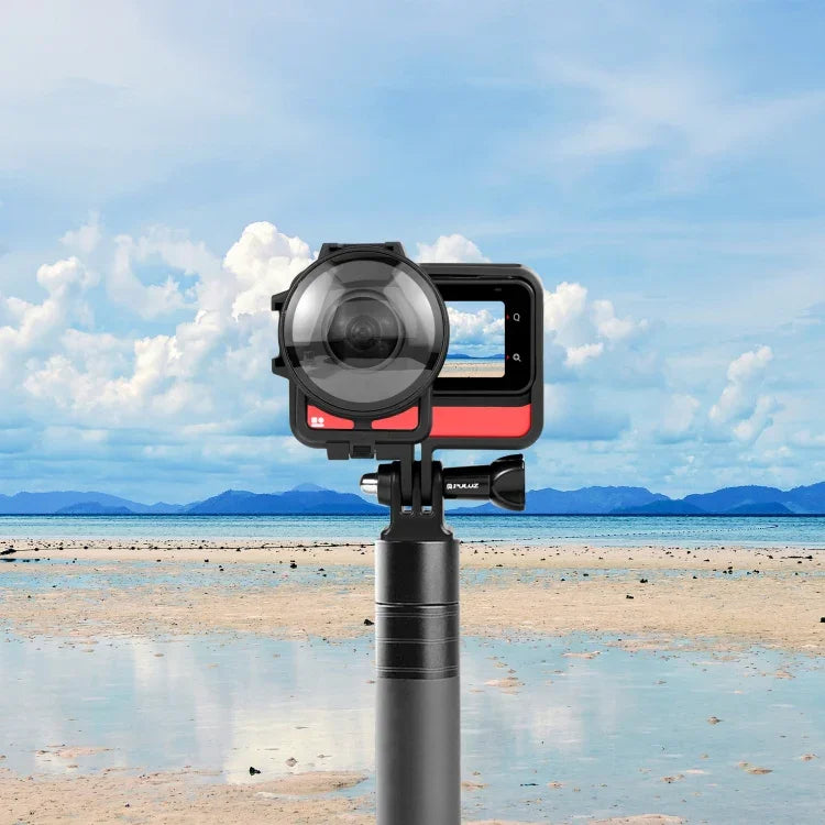 Vỏ Khung Nhựa PULUZ có Bảo Vệ Ống Kính cho Insta360 One RS Phiên Bản 360, Cho Vỏ Khung Insta360 One RS Phiên Bản 360 có Bảo Vệ Ống Kính