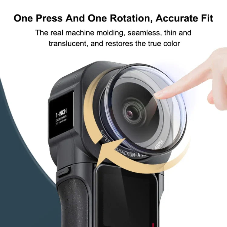 Vỏ Bảo Vệ Ống Kính PC PULUZ cho Insta360 ONE RS Phiên Bản 1-Inch 360, Bảo Vệ Ống Kính