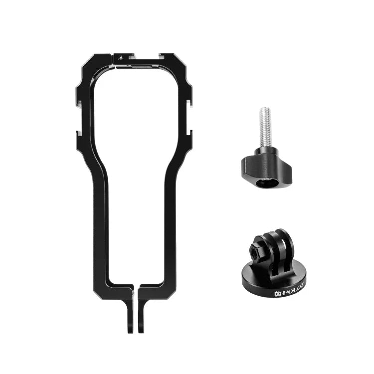 Khung Bảo Vệ PULUZ có Giá Đỡ Giày Lạnh cho Insta360 ONE RS Phiên Bản 1-Inch 360, Khung Bảo Vệ
