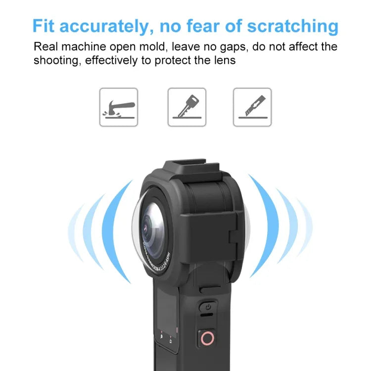 Vỏ bảo vệ ống kính PULUZ cho Insta360 ONE RS 1-Inch 360 Edition, Nâng cấp bảo vệ ống kính