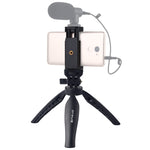 Giá đỡ tripod nhựa PULUZ kèm kẹp điện thoại và đầu tripod điều chỉnh cho điện thoại thông minh, tripod nhựa + đầu điều chỉnh