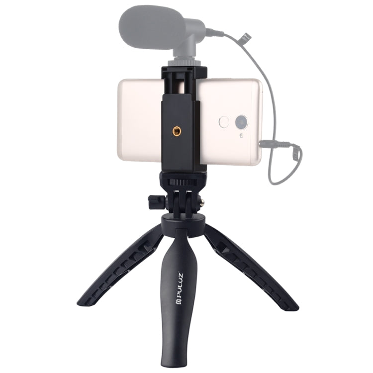 Giá đỡ tripod nhựa PULUZ kèm kẹp điện thoại và đầu tripod điều chỉnh cho điện thoại thông minh, tripod nhựa + đầu điều chỉnh