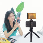 Giá đỡ tripod nhựa PULUZ kèm kẹp điện thoại và đầu tripod điều chỉnh cho điện thoại thông minh, tripod nhựa + đầu điều chỉnh