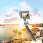 Cần Kéo Mở Rộng PULUZ 250mm Hợp Kim Nhôm Sợi Carbon Tạo Độ Nổi cho GoPro, Insta360, DJI và Các Máy Quay Hành Động Khác, 250mm