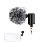 Microphone điều chỉnh hướng đơn PULUZ 3.5mm Jack cho điện thoại di động, Microphone điện thoại 3.5mm