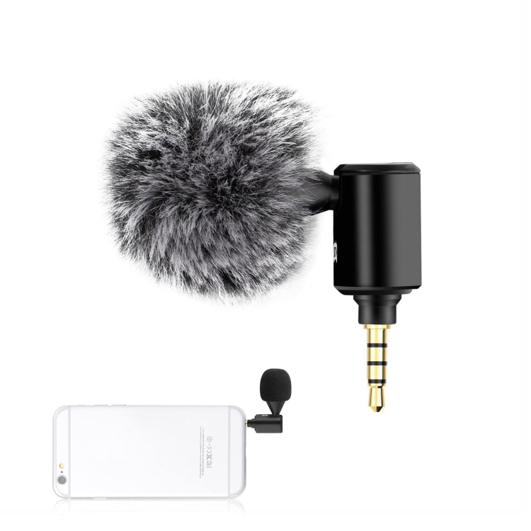 Microphone điều chỉnh hướng đơn PULUZ 3.5mm Jack cho điện thoại di động, Microphone điện thoại 3.5mm