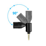 Microphone điều chỉnh hướng đơn PULUZ 3.5mm Jack cho điện thoại di động, Microphone điện thoại 3.5mm