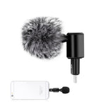 Microphone tụ điện đa hướng điều chỉnh PULUZ 8PIN Jack cho điện thoại di động, Microphone điện thoại 8 chân