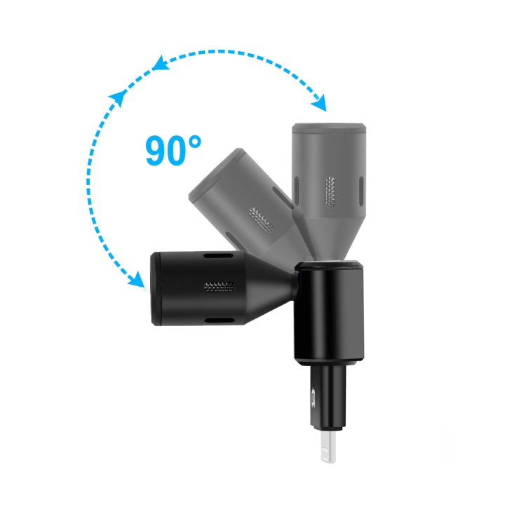 Microphone tụ điện đa hướng điều chỉnh PULUZ 8PIN Jack cho điện thoại di động, Microphone điện thoại 8 chân