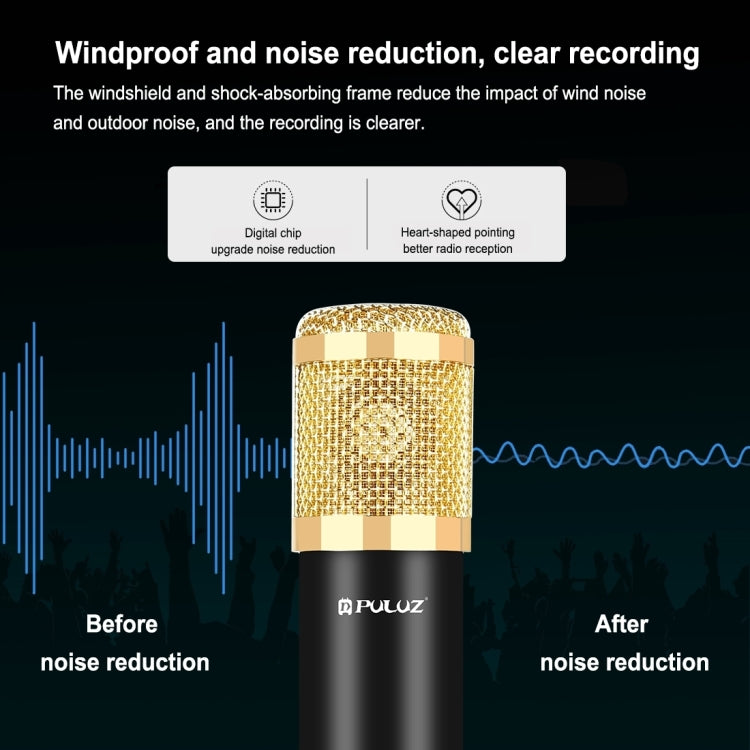 Microphone tụ điện phòng thu phát sóng chuyên nghiệp PULUZ