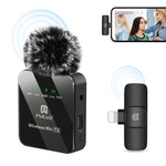 Microphone cài áo không dây PULUZ cho iPhone / iPad, bộ thu 8 chân, 1 TX + 1 RX 8 chân