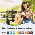 Microphone cài áo không dây PULUZ cho iPhone / iPad, bộ thu 8 chân, 1 TX + 1 RX 8 chân