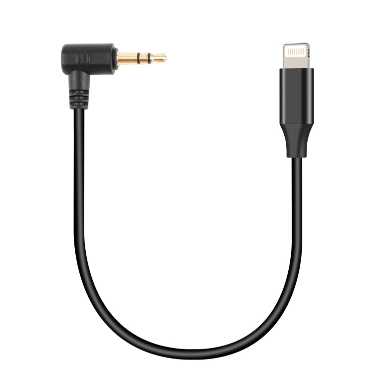 Cáp chuyển đổi âm thanh PULUZ 3.5mm TRS đầu đực sang 8 chân đực cho micro trực tiếp PU3153 / PU3154, 3.5mm sang 8 chân