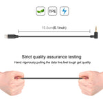 Cáp chuyển đổi âm thanh PULUZ 3.5mm TRS đầu đực sang 8 chân đực cho micro trực tiếp PU3153 / PU3154, 3.5mm sang 8 chân