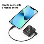 Cáp chuyển đổi âm thanh PULUZ 3.5mm TRS đầu đực sang 8 chân đực cho micro trực tiếp PU3153 / PU3154, 3.5mm sang 8 chân