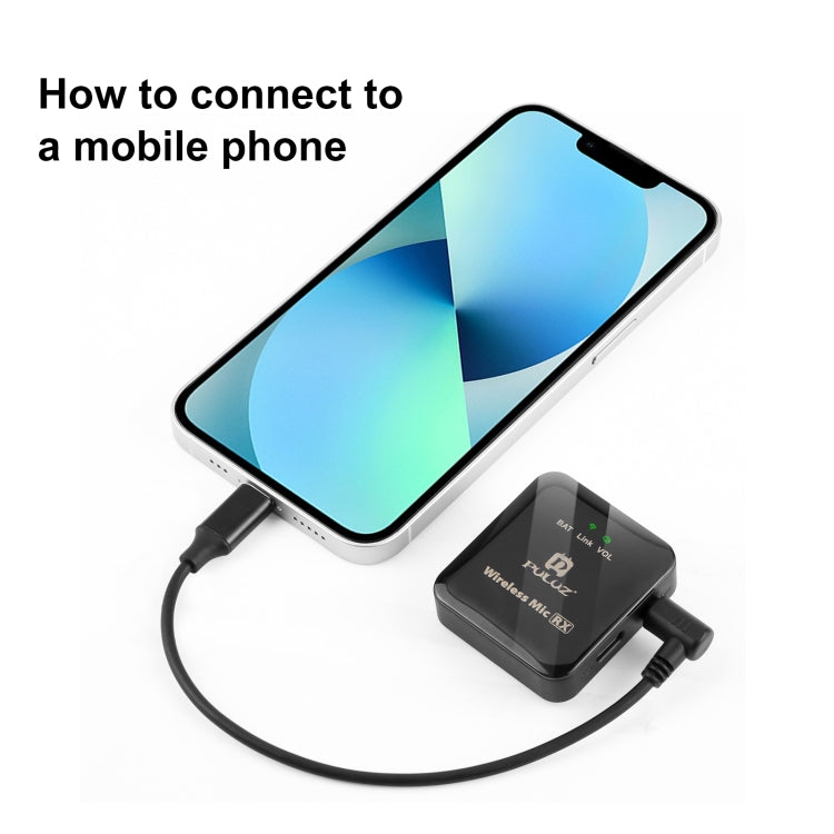 Cáp chuyển đổi âm thanh PULUZ 3.5mm TRS đầu đực sang 8 chân đực cho micro trực tiếp PU3153 / PU3154, 3.5mm sang 8 chân