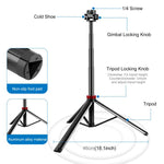 Giá đỡ đèn chiếu sáng phát sóng hợp kim nhôm 8 đoạn 2m PULUZ chân máy thu gọn