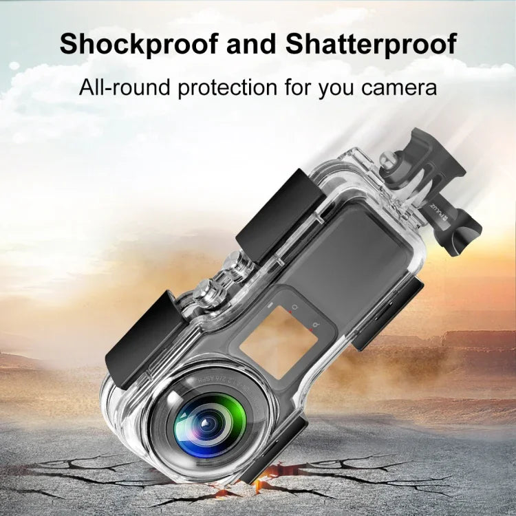 Vỏ chống nước dưới nước PULUZ 40m cho Insta360 One RS 1-Inch 360 Edition