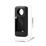 Ốp bảo vệ silicone PULUZ cho Insta360 X3 kèm nắp che ống kính, ốp silicone (Đen)