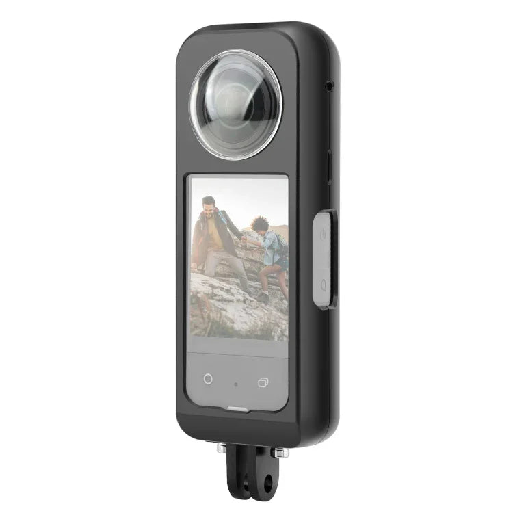 Khung bảo vệ kim loại PULUZ cho Insta360 X3 kèm bảo vệ ống kính, khung kim loại có bảo vệ ống kính