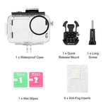 Vỏ chống nước lặn 60m PULUZ cho DJI Osmo Action 5 Pro / 3 / 4 kèm Cold Shoe & khóa gắn cơ bản & ốc vít, Vỏ chống nước cho DJI Osmo Action 3 / 4