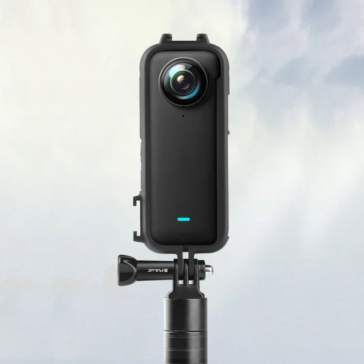 Khung bảo vệ giày lạnh PC nhựa PULUZ cho Insta360 X3 kèm adapter gắn và ốc vít, khung PC