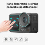 Dành cho DJI Osmo Action 3 PULUZ Bộ 3 trong 1 Ống kính Mặt trước và Mặt sau Kính cường lực Chống nổ, Dành cho DJI Osmo Action 3